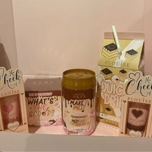 Plouise Bundle set makeup wipes juicy drip cheek of it body scrub
